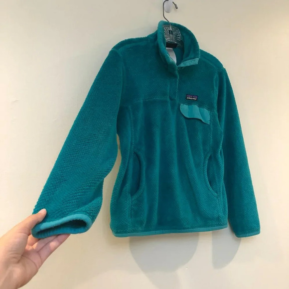 Patagonia Synchilla Fuzzy Snap Button Pullover XS - Picture 4 of 10